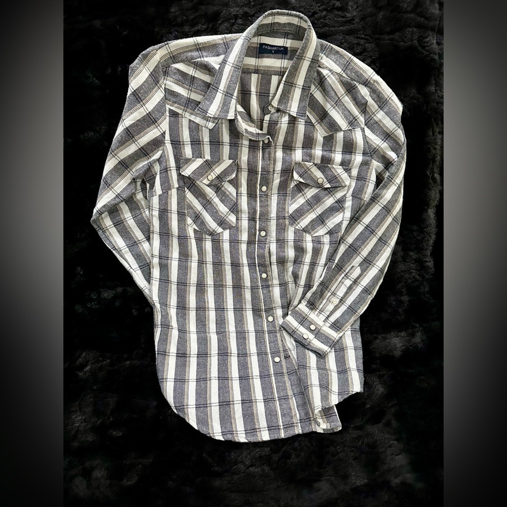 Stylish Women's Striped Button Down Shirt